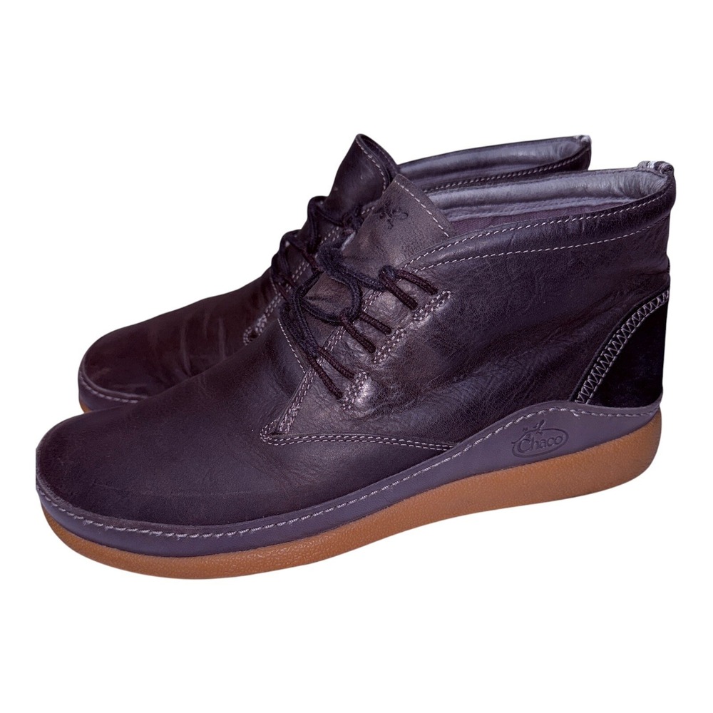 Chaco Montrose Gray Leather Java Chukka Boots Men's Size 8.5